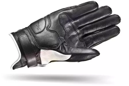 Motorradhandschuhe Handschuhe SHIMA CALIBER WEIß Leder Größe S-2