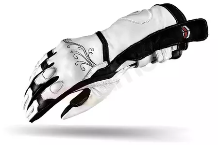 Γυναικεία γάντια μοτοσικλέτας Shima Modena μαύρο και λευκό XS-1