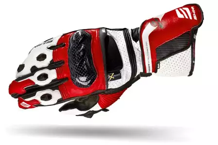 Motociklističke rukavice Shima RS-1, bijele i crvene L-1
