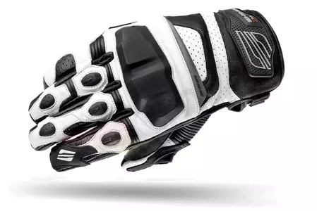 Rękawice motocyklowe Shima XRS czarno białe S-1