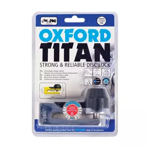 Oxford Titan Bremsscheibenschloss Chrom ss 10mm Bolzen-3