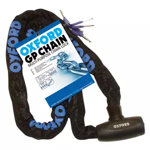 Řetěz Oxford GP Chain 8 Kulatý bezpečnostní řetěz pro všeobecné použití 1,5 m