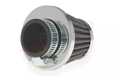 Filtro aria conico 35 mm cromo grande-3
