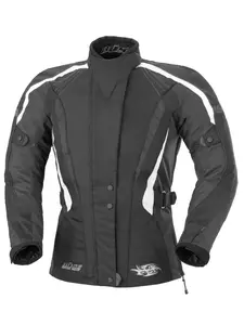 Carrara schwarz-graue Damen-Motorradjacke 40 - 114557.40