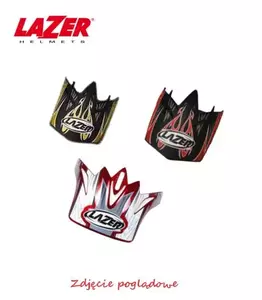 Lazer X5 Peace visière de casque blanc noir rouge