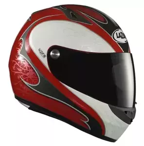 Lazer Kestrel Ivy vermelho cinzento capacete integral de motociclista L-1