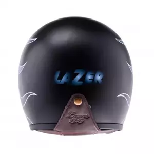 Lazer Mambo Flame capacete aberto de motociclista preto azul mate S-3