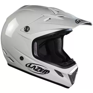 Motorrad Helm Lazer MX7 Evo Solid weiß S-1