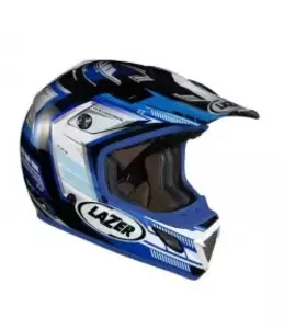 Lazer MX7 Evo Space Runner motocyklová prilba biela modrá S