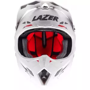 Cască de motocicletă Lazer MX8 X-Line Pure Glass alb L-3