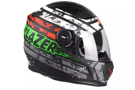 Lazer Bayamo Splash motociklistička kaciga za cijelo lice crno/bijela/crvena/zelena mat 2XL-2