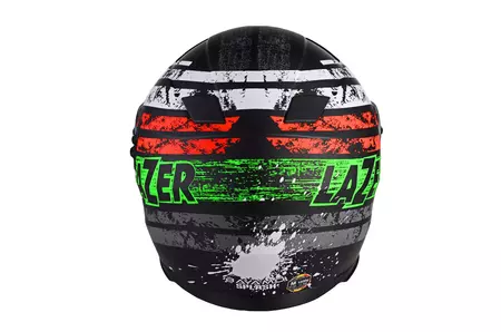 Lazer Bayamo Splash motociklistička kaciga za cijelo lice crna/bijela/crvena/zelena mat XL-4