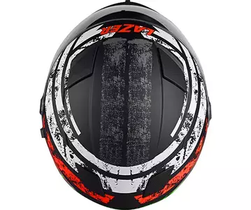Lazer Bayamo Splash motociklistička kaciga za cijelo lice crna/bijela/crvena/zelena mat XL-6