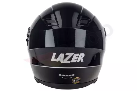 Lazer Bayamo Z-Line integreret motorcykelhjelm sort metal S-8