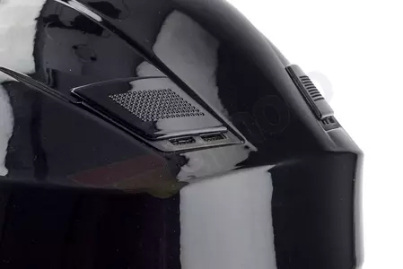 Lazer Bayamo Z-Line motociklistička kaciga za cijelo lice, crna metalna, XS-12