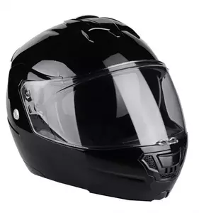 Lazer Lugano Z-Line noir mat L casque moto à mâchoire-1