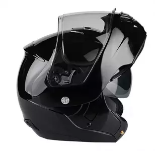 Lazer Lugano Z-Line noir mat L casque moto à mâchoire-3
