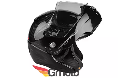 Cască de motocicletă cu mandibulă Lazer Monaco Evo Pure Carbon negru 2XL-2