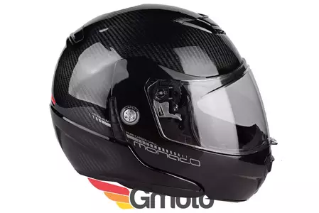 Lazer Monaco Evo Pure Carbon preto 2XS capacete de maxilar para motas-5