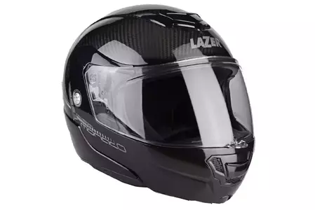Lazer Monaco Evo Pure Carbon melna XL motociklista ķivere-1