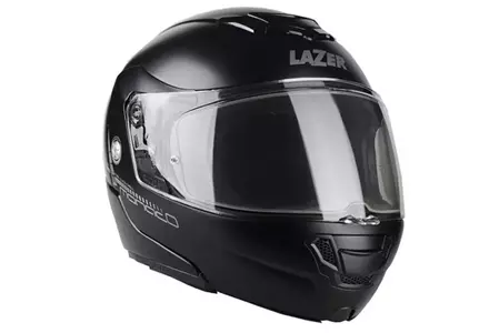 "Lazer Monaco Evo Pure Glass" matinis juodas M motociklininko šalmas-1