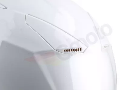 Lazer Orlando Evo Z-Line motoristična čelada z odprtim obrazom bela L-12