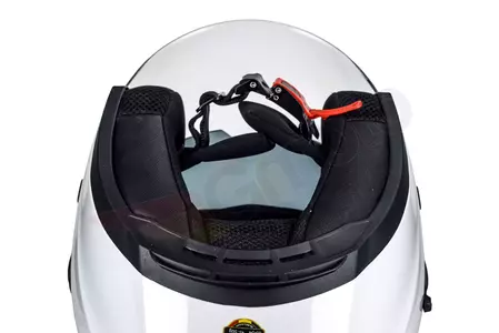 Lazer Orlando Evo Z-Line motoristična čelada z odprtim obrazom bela L-14