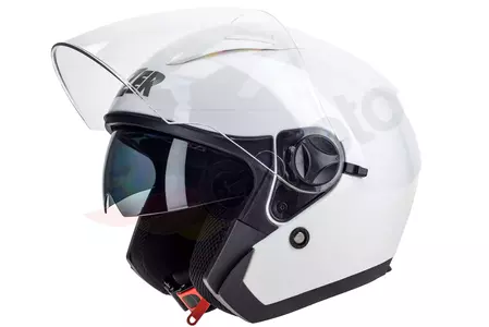 "Lazer Orlando Evo Z-Line" atviras motociklininko šalmas, baltas L - ORLANDO.EVO.WHITE L