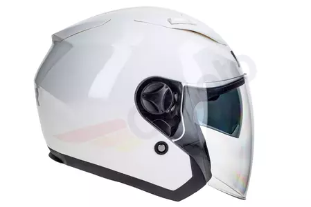Lazer Orlando Evo Z-Line motoristična čelada z odprtim obrazom bela L-4