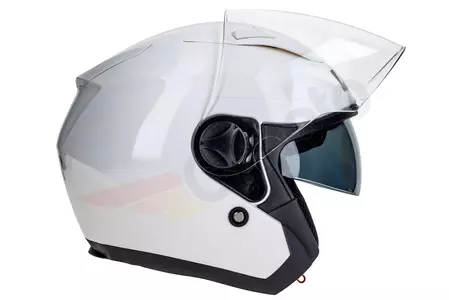 Lazer Orlando Evo Z-Line motoristična čelada z odprtim obrazom bela L-5