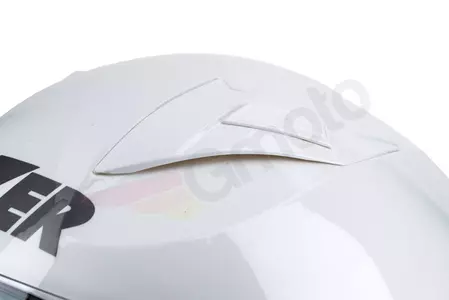 Lazer Orlando Evo Z-Line motoristična čelada z odprtim obrazom bela S-11