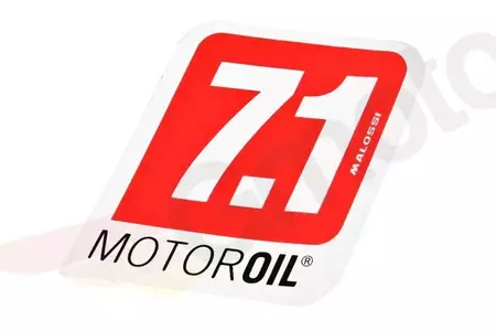 Malossi Motorolie 7.1 sticker 145x64mm - M3311005