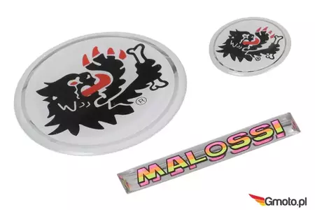 Malossi PVC V1-klistermærker, sæt - M3311497