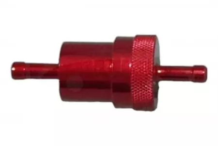 Filtr paliwa aluminiowy 6,5 mm czerwony-1