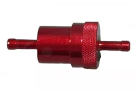 Filtr paliwa aluminiowy 8,0 mm czerwony-1