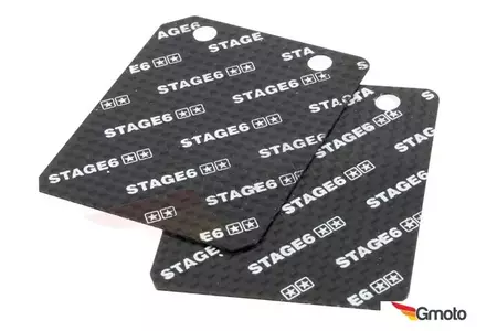 "Stage6" vožtuvų diafragmos plokštelės, 45°, 0,35 mm, anglis - S6-32540/CA