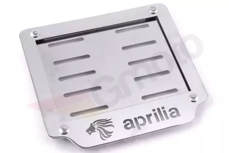 Aprilia verchromt Metall Registrierung Rahmen