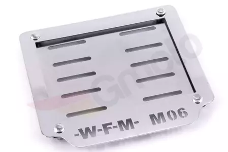 Regisztrációs keret WFM M06 rozsdamentes acél