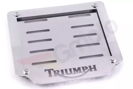 Ramka metalowa rejestracyjna Triumph nierdzewka-1