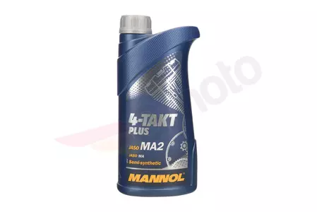 Motorový olej pro motocykly 10W40 4T Mannol Plus polosyntetický 1l