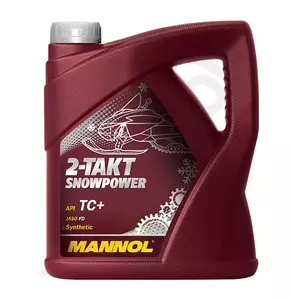 Motorolie voor 2T sneeuwscooters Mannol Snowpower Synthetic 4l