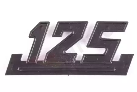 WSK 125 emblema capacului lateral negru - 99188