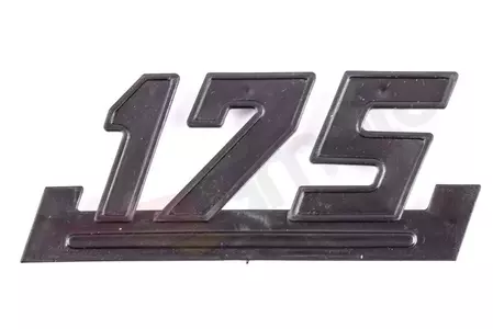 Emblema per coperture laterali WSK 175 nero - 99189