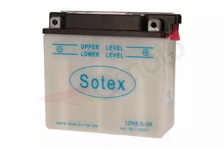 Bateria 12V 5.5Ah Sotex MZA 12N5.5-3B
