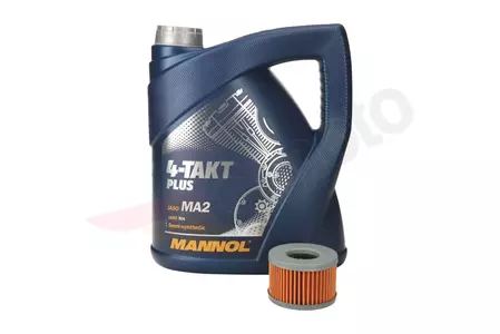 Motorový olej Mannol Plus 10w40 4l + olejový filtr